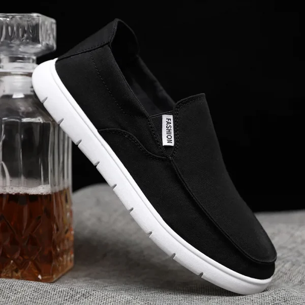 Giày lười nam vải canvas - thiết kế slip-on, nhẹ, thoáng khí, thoải mái, phù hợp đi chơi & dạo phố mùa hè - Ảnh 8