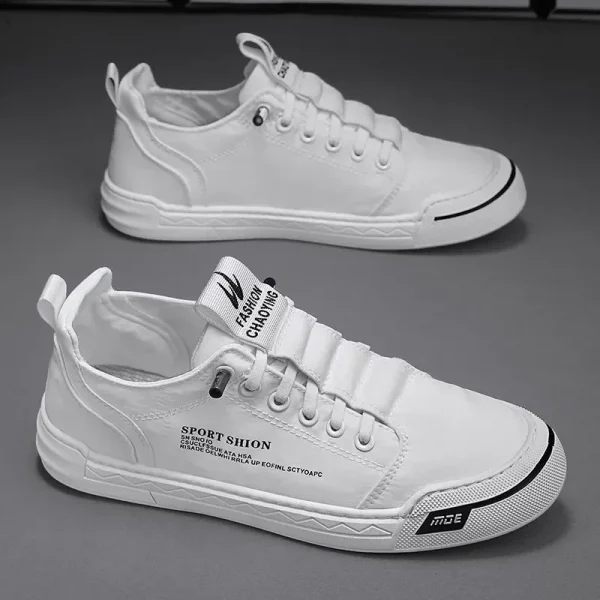 Giày sneaker nam cao cấp - vải canvas lụa lạnh, thoáng khí, đế chống trượt, phù hợp đi bộ & thể thao hàng ngày - Hình ảnh 7