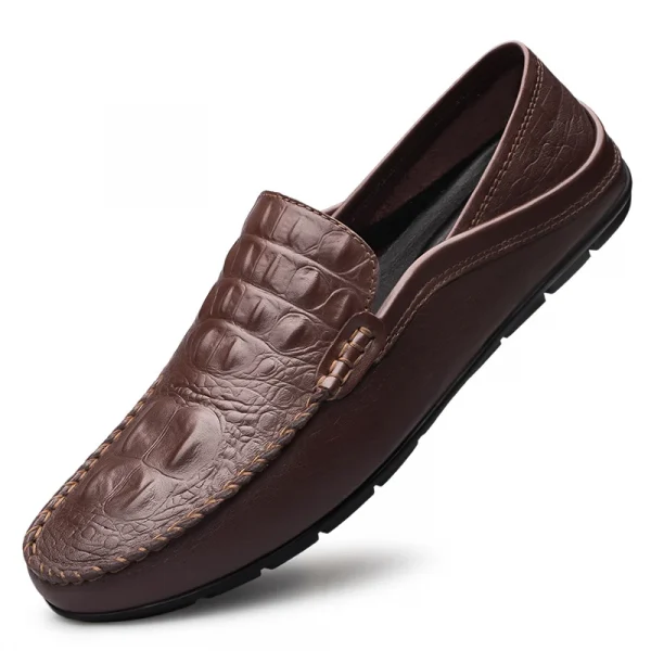 Giày lười nam da thật thủ công - kiểu moccasin, thoáng khí, dễ mang, đế mềm, phù hợp công sở & đi chơi hàng ngày - Hình ảnh 8