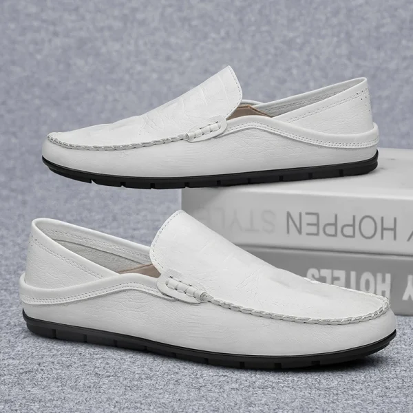 Giày lười nam da thật thủ công - kiểu moccasin, thoáng khí, dễ mang, đế mềm, phù hợp công sở & đi chơi hàng ngày - Hình ảnh 6