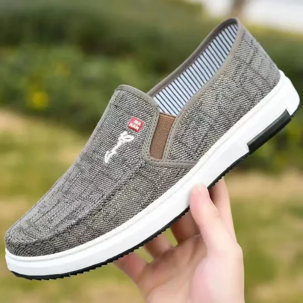 Giày nam vải canvas đế mềm - thoáng khí, thoải mái, kiểu dáng oxford, dễ mang, phù hợp đi chơi & hàng ngày - Hình ảnh 7