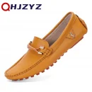Giày lười nam da thật thủ công - kiểu moccasin, êm ái, thời trang