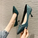 Giày cao gót nữ Cresfimix - gót nhọn, màu bạc/vàng, quyến rũ, phù hợp tiệc cưới & dạ tiệc