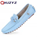 Giày lười nam da thật thủ công - kiểu moccasin, êm ái, thời trang
