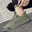 Giày sneaker nam cao cấp - vải canvas lụa lạnh, thoáng khí, đế chống trượt, phù hợp đi bộ & thể thao hàng ngày