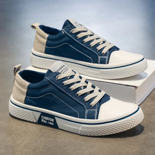 Giày sneaker nam vải canvas cổ điển - phong cách thời trang, chống trượt, thoáng khí - Hình ảnh 8