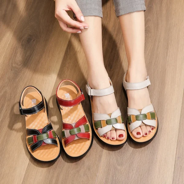 Giày sandal nữ mùa hè - đế mềm chống trượt, thoải mái - Hình ảnh 4