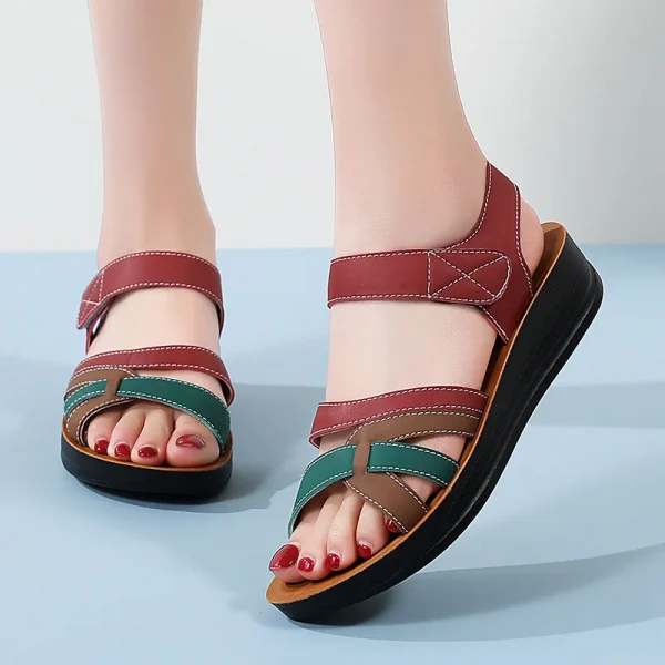 Giày sandal nữ đế xuồng thấp - đế độn, chất lượng tốt, thoải mái - Hình ảnh 2