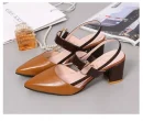 Giày sandal nữ thanh lịch - gót vuông, cổ điển, thoải mái, phù hợp công sở & cưới hỏi mùa hè