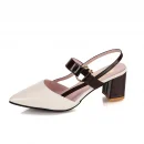 Giày sandal nữ thanh lịch - gót vuông, cổ điển, thoải mái, phù hợp công sở & cưới hỏi mùa hè