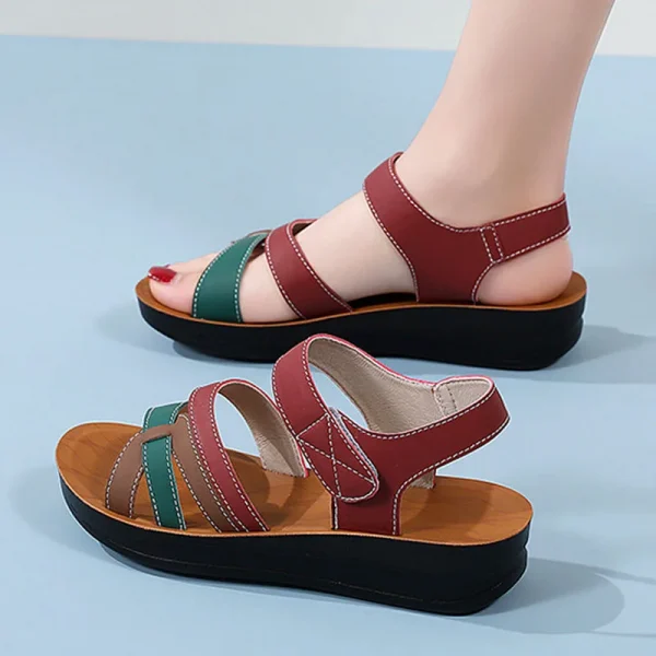Giày sandal nữ đế xuồng thấp - đế độn, chất lượng tốt, thoải mái - Hình ảnh 3