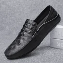 Giày lười nam da thật thủ công - kiểu moccasin, thoáng khí, dễ mang, đế mềm, phù hợp công sở & đi chơi hàng ngày