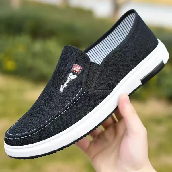 Giày nam vải canvas đế mềm - thoáng khí, thoải mái, kiểu dáng oxford, dễ mang, phù hợp đi chơi & hàng ngày - Hình ảnh 8