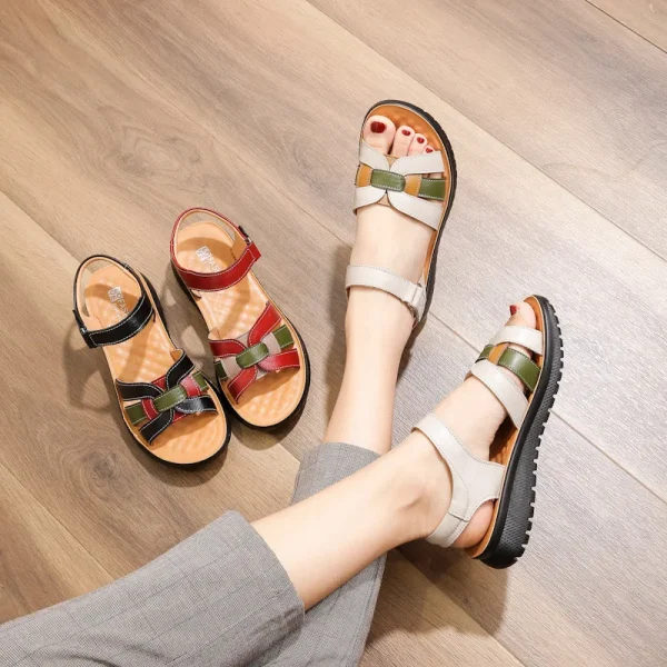 Giày sandal nữ mùa hè - đế mềm chống trượt, thoải mái - Hình ảnh 2
