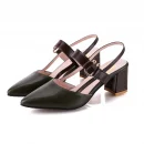 Giày sandal nữ thanh lịch - gót vuông, cổ điển, thoải mái, phù hợp công sở & cưới hỏi mùa hè