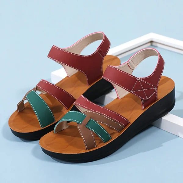 Giày sandal nữ đế xuồng thấp - đế độn, chất lượng tốt, thoải mái - Hình ảnh 5