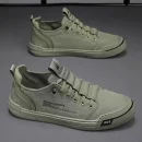Giày sneaker nam cao cấp - vải canvas lụa lạnh, thoáng khí, đế chống trượt, phù hợp đi bộ & thể thao hàng ngày