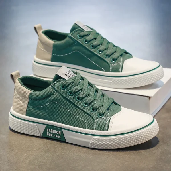 Giày sneaker nam vải canvas cổ điển - phong cách thời trang, chống trượt, thoáng khí - Hình ảnh 7