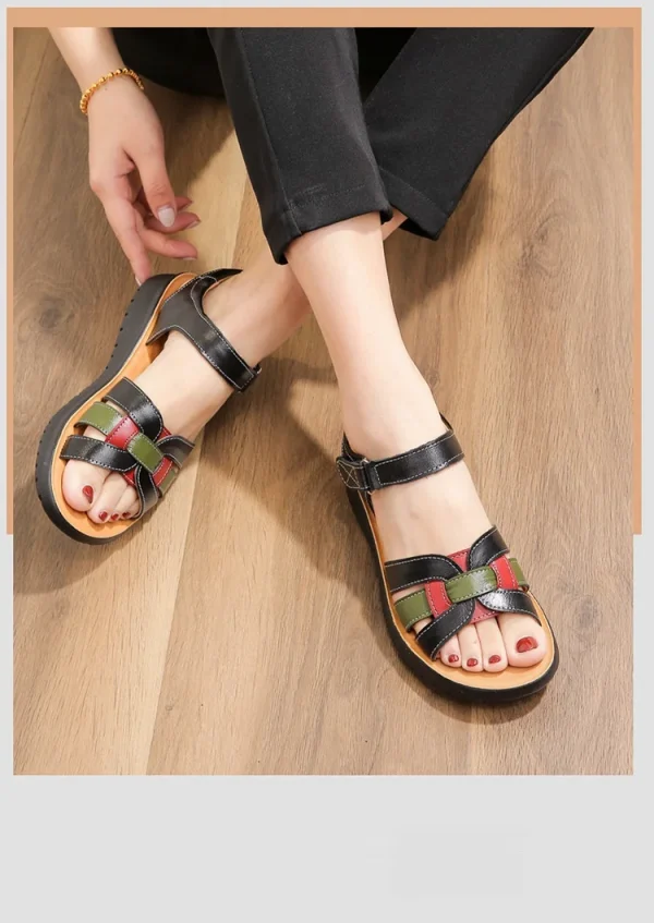 Giày sandal nữ mùa hè - đế mềm chống trượt, thoải mái - Hình ảnh 9