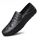Giày lười nam da thật thủ công - kiểu moccasin, thoáng khí, dễ mang, đế mềm, phù hợp công sở & đi chơi hàng ngày