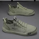 Giày sneaker nam cao cấp - vải canvas lụa lạnh, thoáng khí, đế chống trượt, phù hợp đi bộ & thể thao hàng ngày