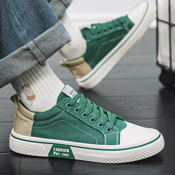 Giày sneaker nam vải canvas cổ điển - phong cách thời trang, chống trượt, thoáng khí - Hình ảnh 3